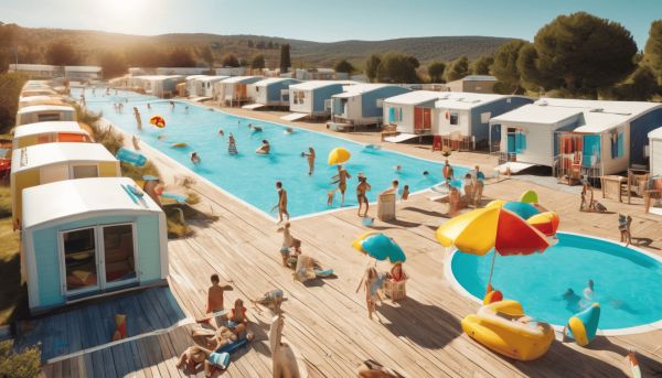 Mobil home Var : vacances en camping avec espaces aquatiques